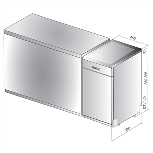 Indaplovė Whirlpool WSFO3023