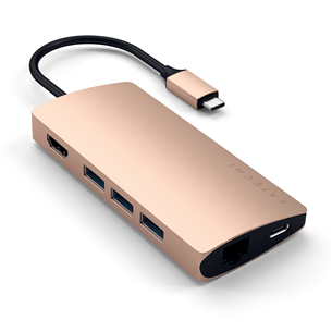 Adapteris Satechi USB-C Multi-Port 4K Gigabit Ethernet 