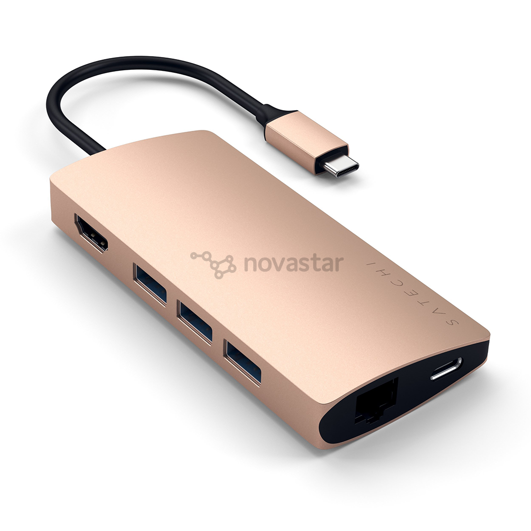 Adapteris Satechi USB-C Multi-Port 4K Gigabit Ethernet 