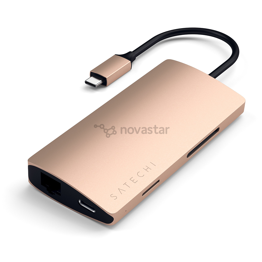 Adapteris Satechi USB-C Multi-Port 4K Gigabit Ethernet 