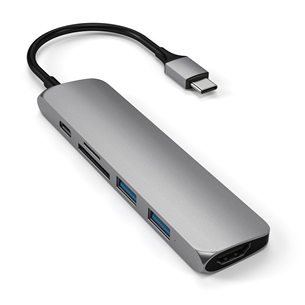 Šakotuvas Satechi USB-C Multi-port 4K + SD-skaitytuvas, ST-SCMA2M ST-SCMA2M