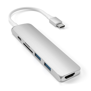 Šakotuvas Satechi USB-C Multi-port 4K + SD-skaitytuvas, ST-SCMA2S