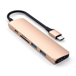 Šakotuvas Satechi USB-C Multi-port 4K + SD-skaitytuvas, ST-SCMA2G