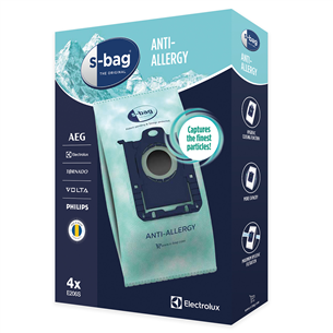 Dulkių siurblių maišeliai Electrolux S-bag Anti-Allergy, 4vnt