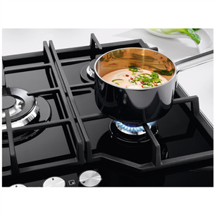 Electrolux 600, plotis 59 cm, juoda - Įmontuojama dujinė kaitlentė