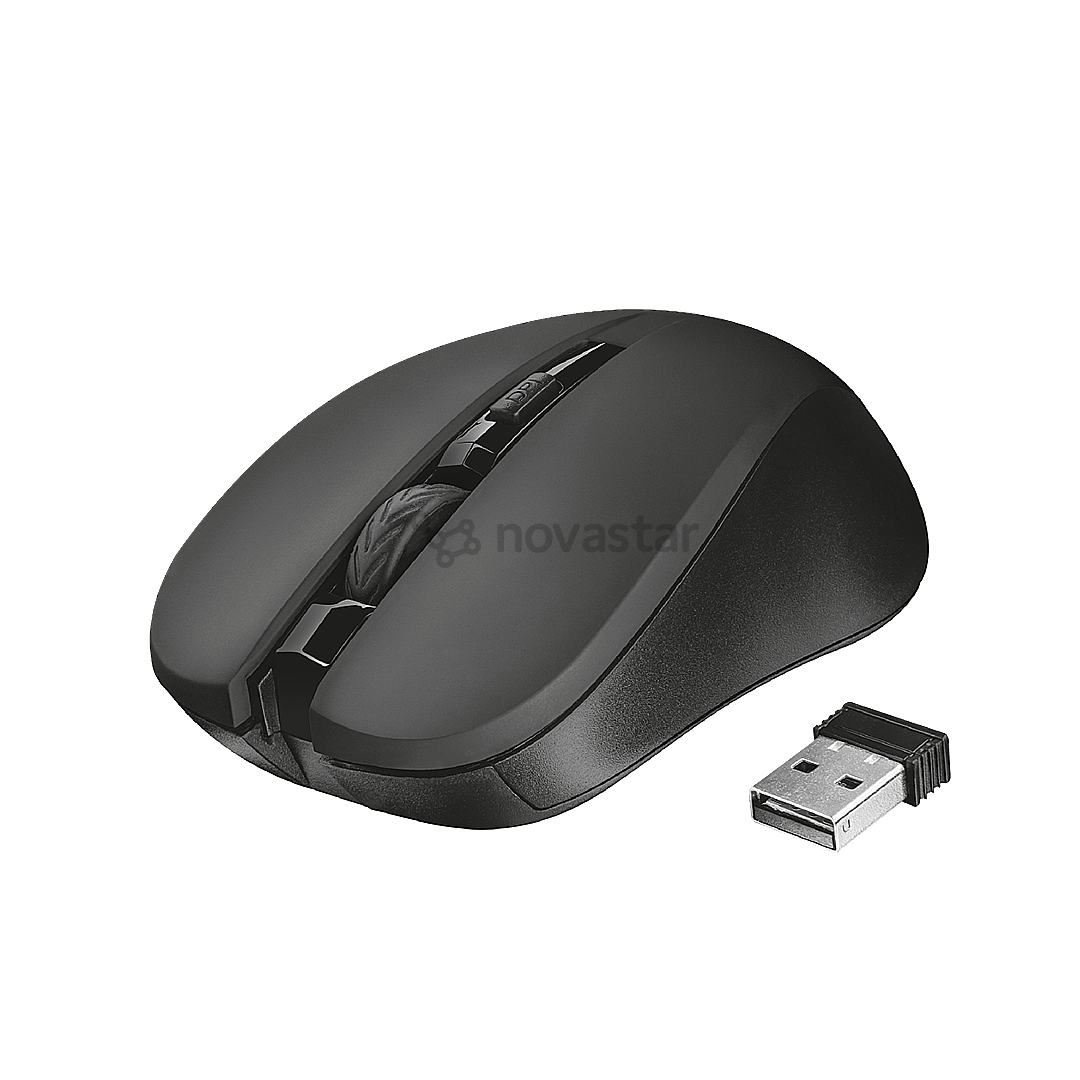 Pelė Trust Mydo Silent Click Melna 21869, Belaidė