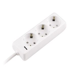 Hama, 1.4 m, 3 sockets, white - Power strip