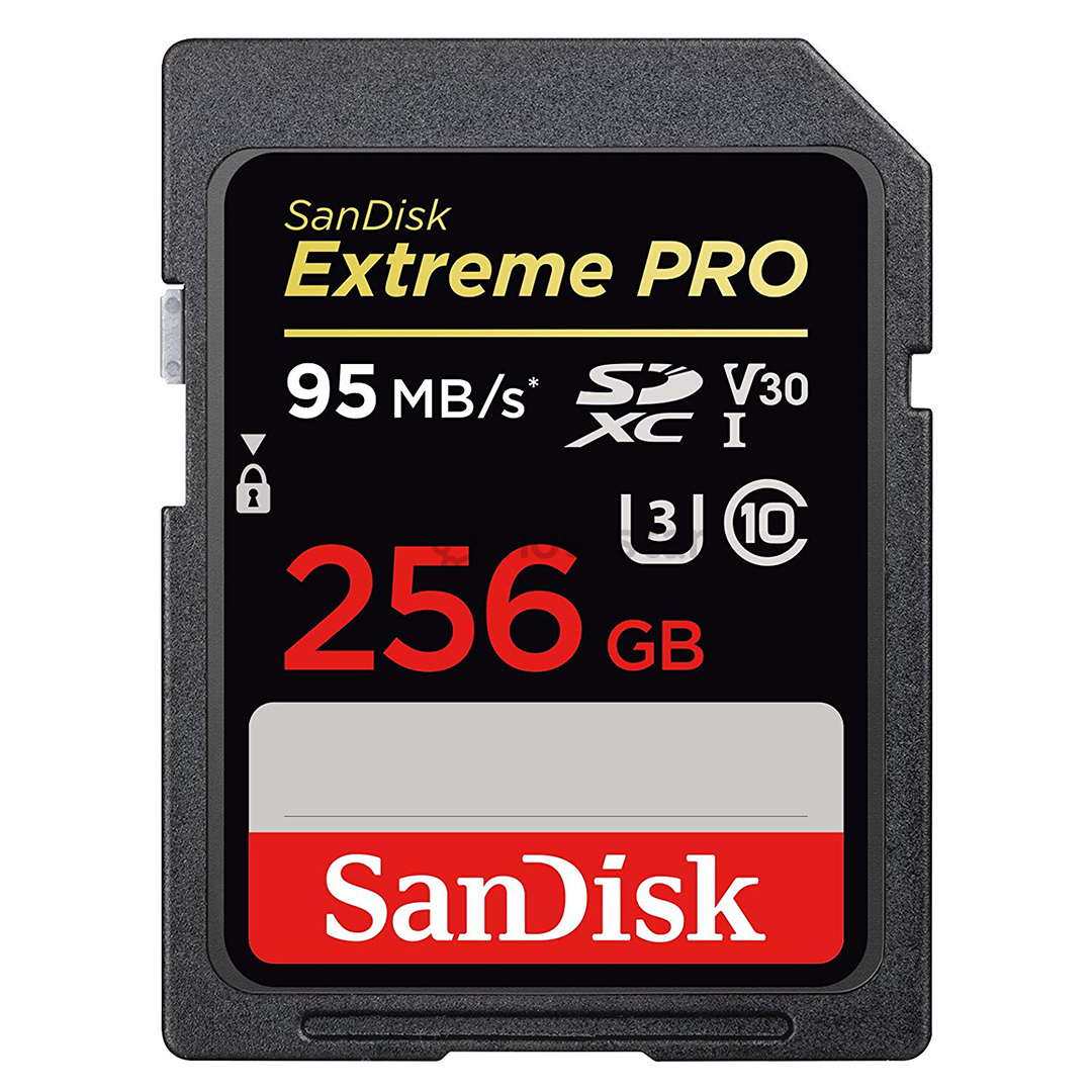 Atminties kortelė SanDisk Extreme PRO SDXC 256GB, 170MB/s, V30 UHS-I U3