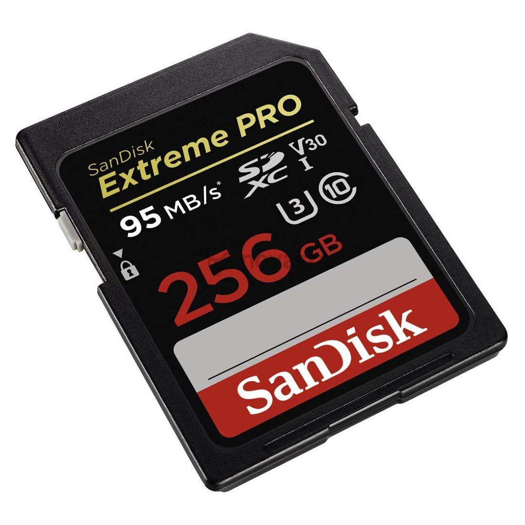 Atminties kortelė SanDisk Extreme PRO SDXC 256GB, 170MB/s, V30 UHS-I U3