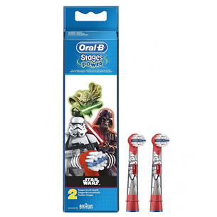 Braun Oral-B Starwars, 2 pieces, red - Spare brush