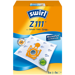 Dulkių siurblių maišeliai Swirl Micropor Z 111, 5vnt