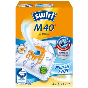 Dulkių siurblių maišeliai Swirl M 40, 4vnt