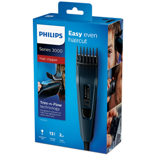 Philips 3000 Series, 0,5-23 мм, черный - Машинка для стрижки волос