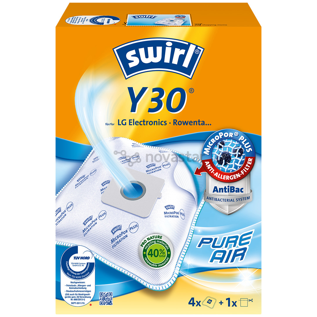 Swirl Micropor Y30M, 4 vnt. - Dulkių maišeliai