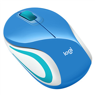 Pelė Logitech М187, Belaidė, Mėlyna