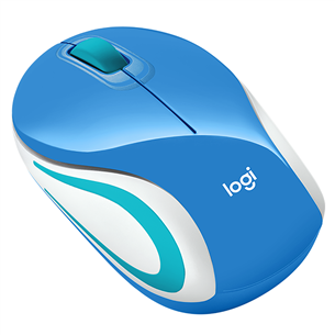 Pelė Logitech М187, Belaidė, Mėlyna