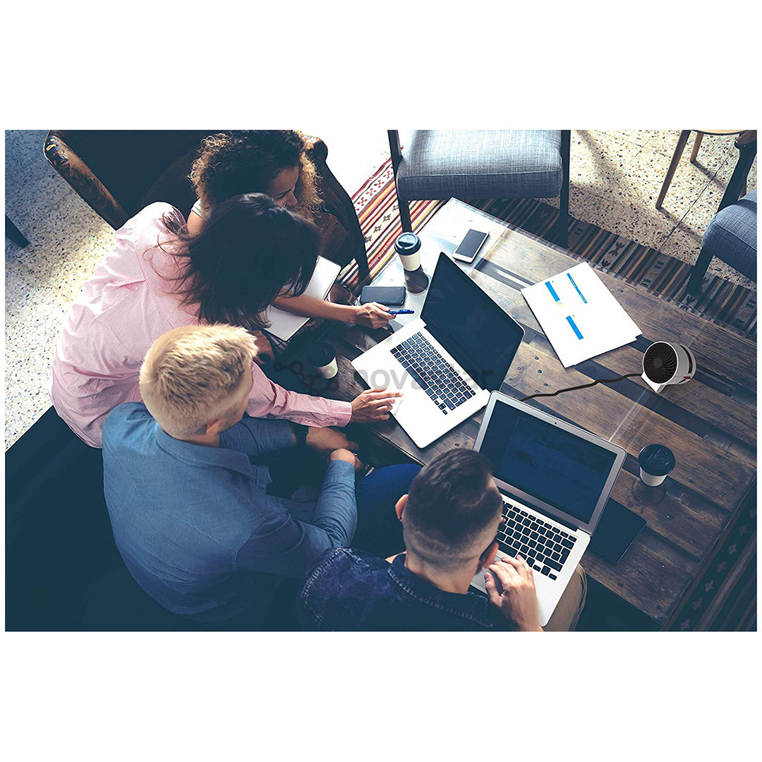 Boneco Air Shower, baltas/juodas - Mini ventiliatorius