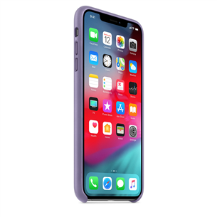 Dėkliukas Apple iPhone XS Max, Odinis, Violetinis