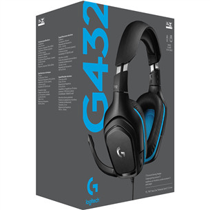 Logitech G432 7.1, juodos - Ausinės