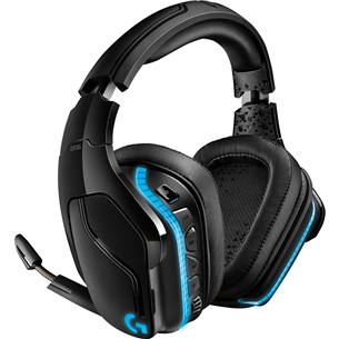 Ausinės Logitech G935, 7.1, belaidės, Juodos