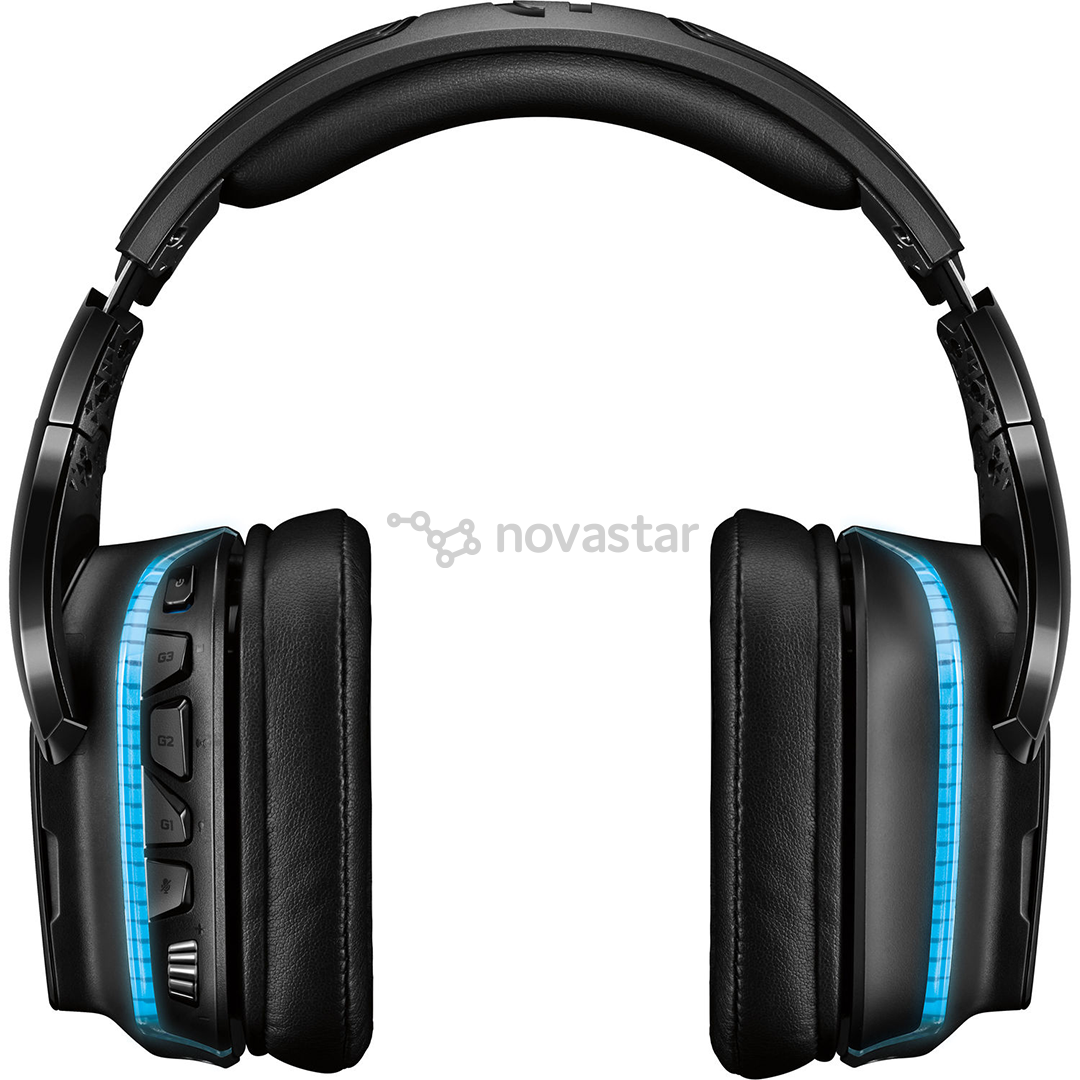 Ausinės Logitech G935, 7.1, belaidės, Juodos