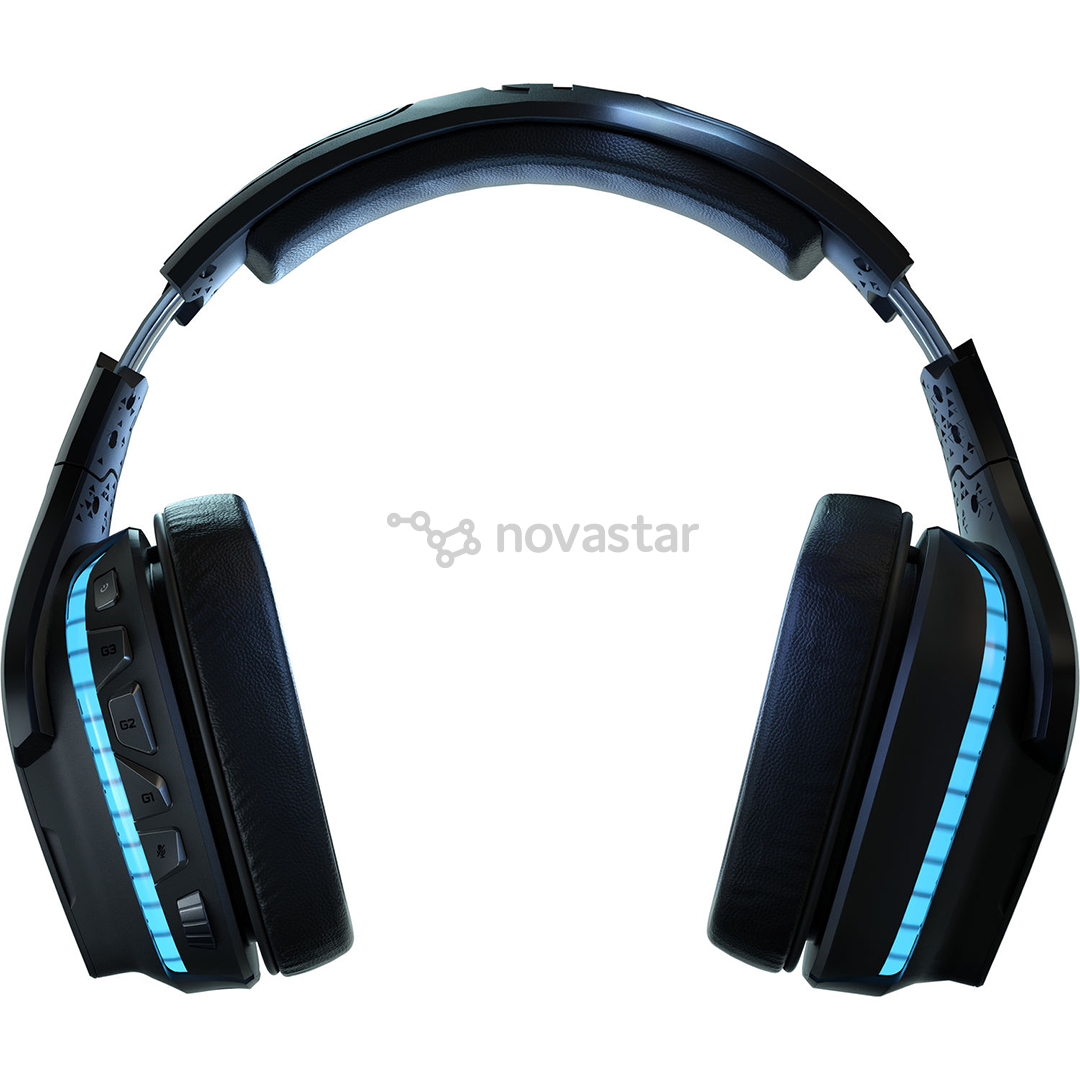 Ausinės Logitech G935, 7.1, belaidės, Juodos