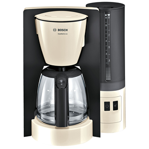 Bosch ComfortLine, water tank 1 L, beige/black - Coffee machine