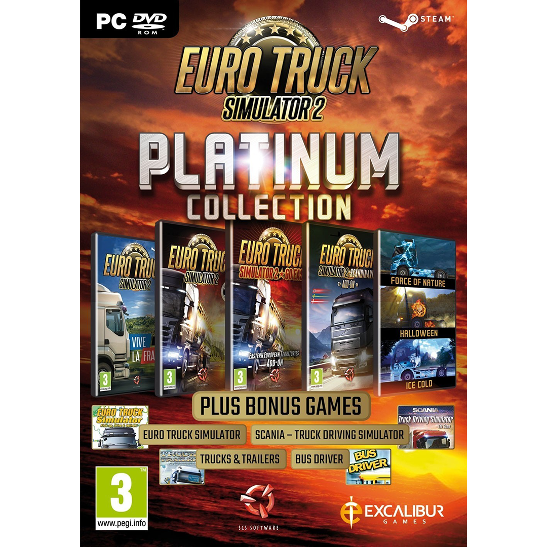 Žaidimas PC Euro Truck Simulator 2 Platinum Collection
