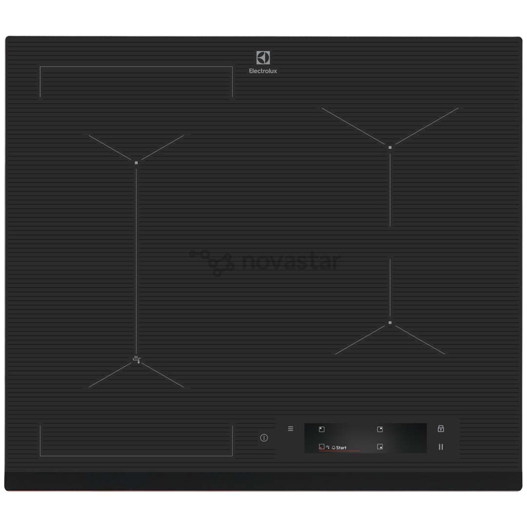 Electrolux 800 SenseFry, plotis 59 cm, berėmė, tamsiai pilka - Įmontuojama indukcinė kaitlentė