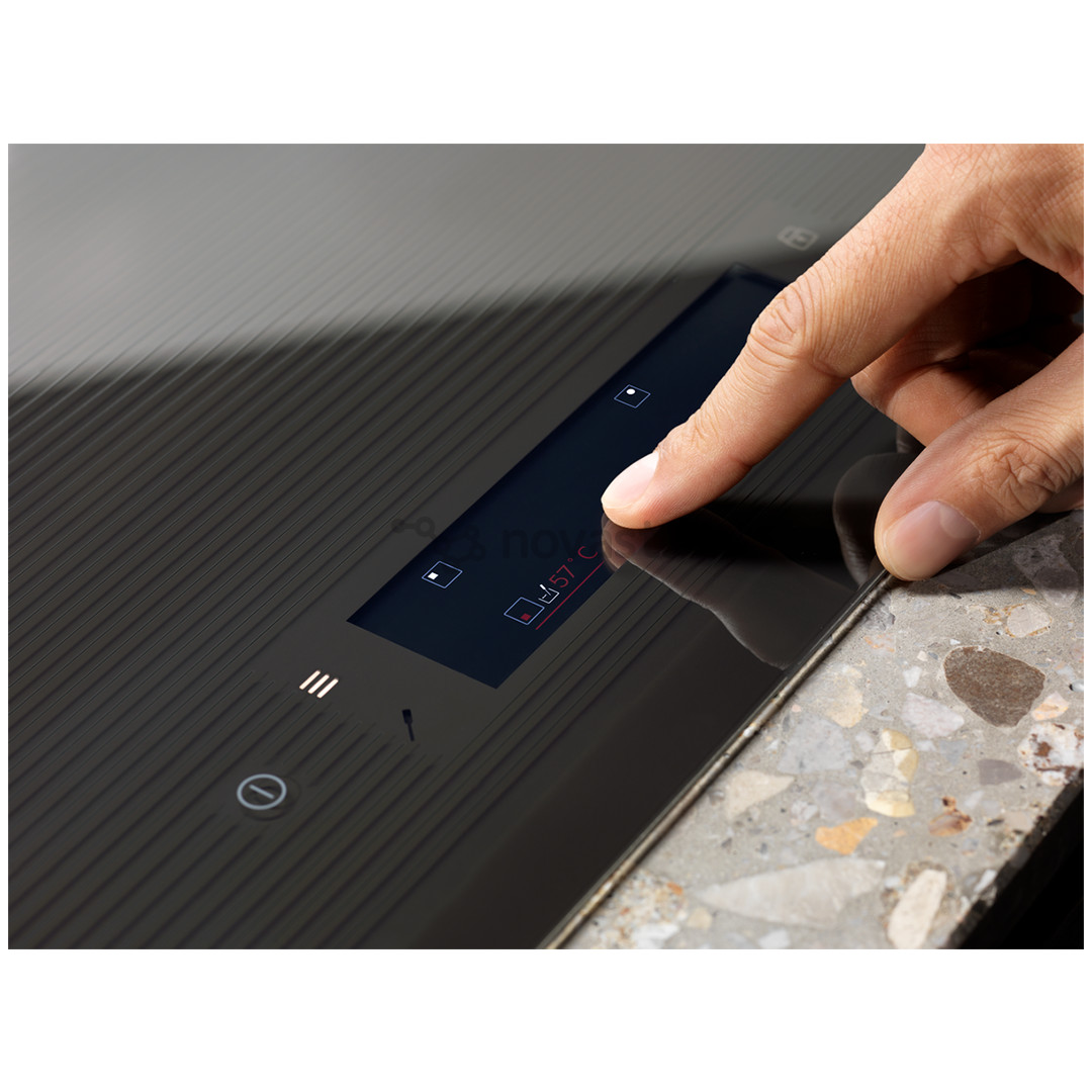 Electrolux 800 SenseFry, plotis 59 cm, berėmė, tamsiai pilka - Įmontuojama indukcinė kaitlentė