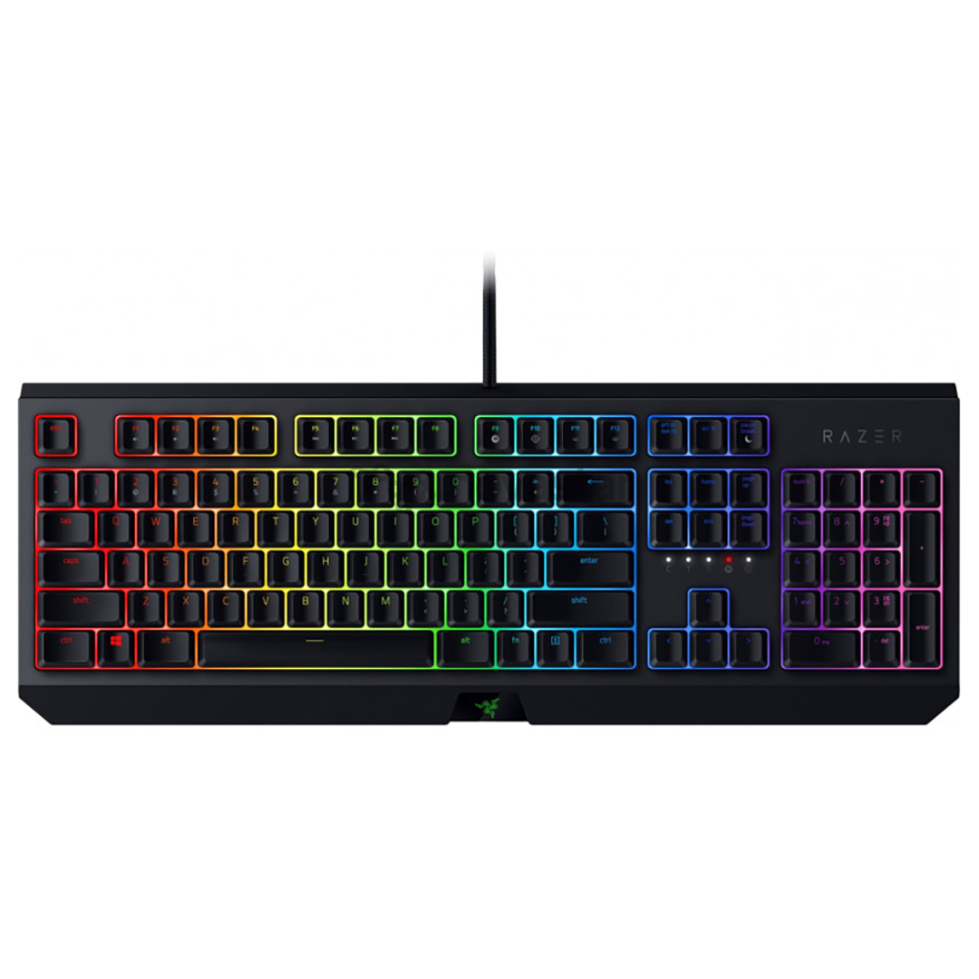 Klaviatūra Razer BlackWidow Green Switch, Nordic, Laidinė