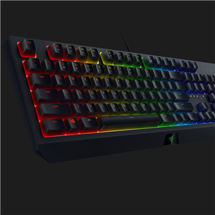 Klaviatūra Razer BlackWidow Green Switch, Nordic, Laidinė