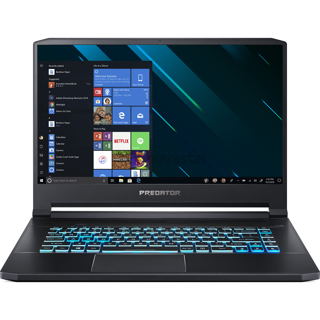 Nešiojamas kompiuteris Acer Predator Triton 500 15.6" i7-9750H/16GB/512GB SSD/RTX2070 8GB/WIN10