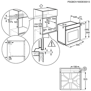 Orkaitė Electrolux  EOD5C71X