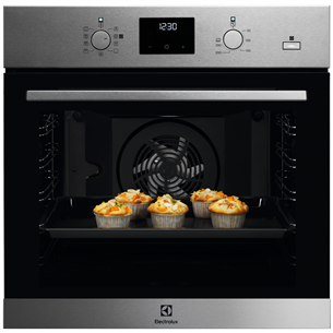 Electrolux, 72 L, black/inox - Built-in oven EOD3H50TX