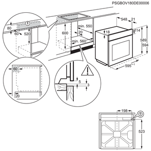 Orkaitė Electrolux EOD3H50TX