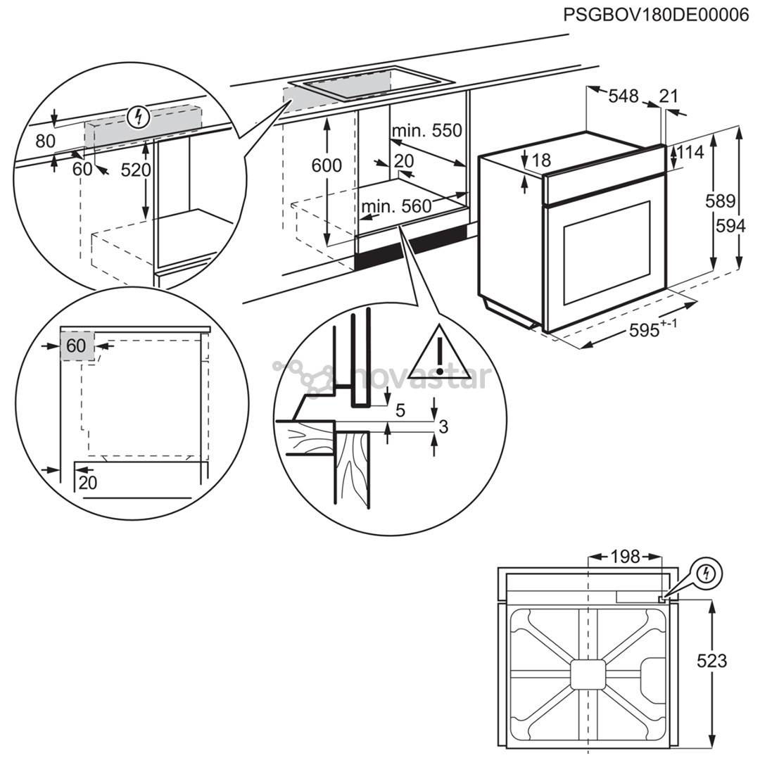 Orkaitė Electrolux EOD3C70TK