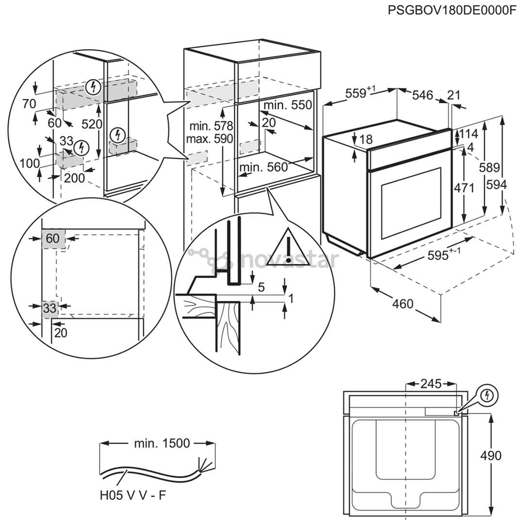 Orkaitė Electrolux EOB8S31X