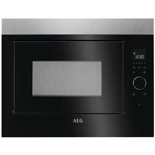 AEG, 26 L, 900 W, black/inox - Built-in Microwave Oven