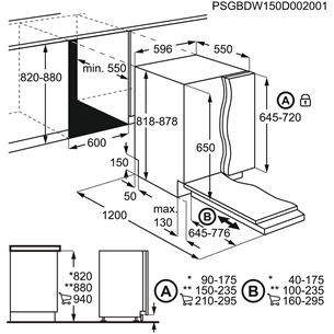 Įmontuojama indaplovė Electrolux EEQ47215L