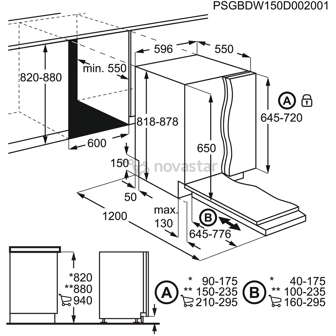 Įmontuojama indaplovė Electrolux EEQ47215L