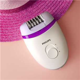 Philips Satinelle Essential, balta/lillā - Epilator