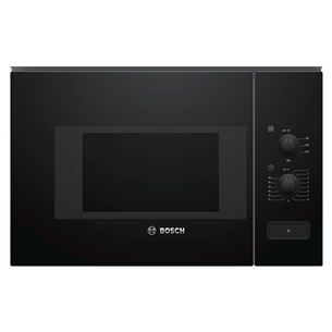 Bosch Serie 4, 20 л, 800 Вт, черный - Интегрируемая микроволновая печь