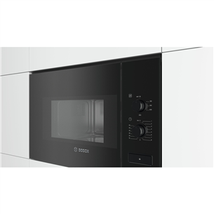 Bosch Serie 4, 20 л, 800 Вт, черный - Интегрируемая микроволновая печь