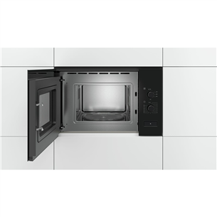 Bosch Serie 4, 20 L, 800 W, black - Built-in Microwave Oven