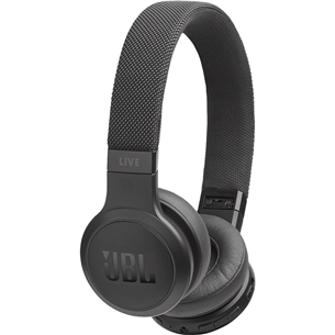Ausinės JBL LIVE 400BT, Belaidės, Juodos
