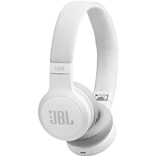 Ausinės JBL LIVE 400BT, Belaidės, Baltos