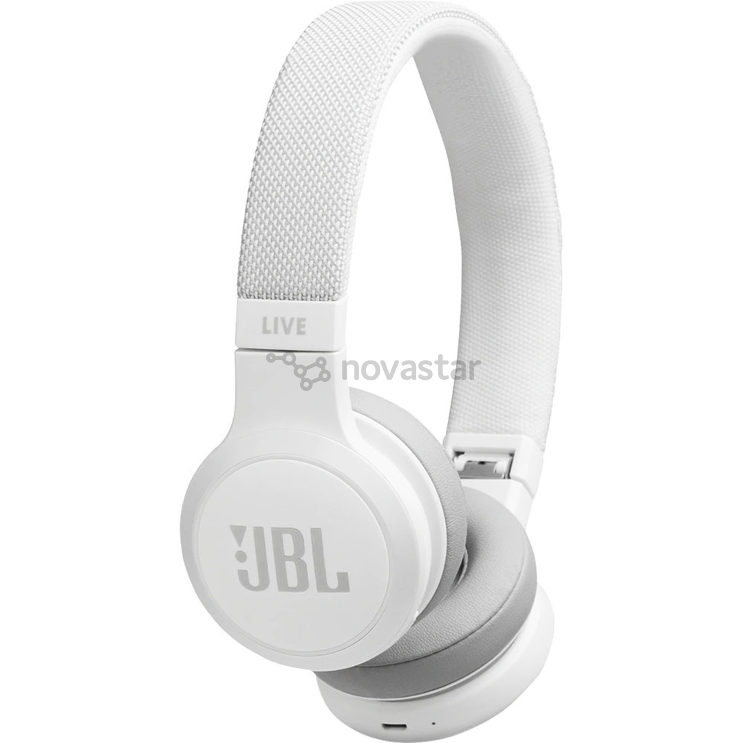 Ausinės JBL LIVE 400BT, Belaidės, Baltos