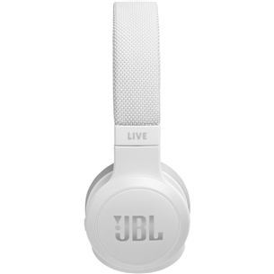 Ausinės JBL LIVE 400BT, Belaidės, Baltos