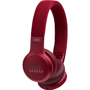 Ausinės  JBL LIVE 400BT, belaidės, Raudonos